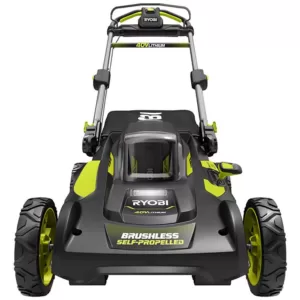 RYOBI 20 in. 40-Volt Brushless Lithium-Ion Cordless Self-Propelled Walk Behind Mower with 2 6.0 Ah Batteries, Charger Included