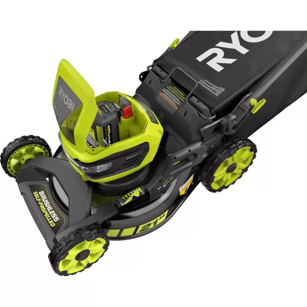 RYOBI 21 in. 40-Volt Lithium-Ion Brushless Cordless Walk Behind Self-Propelled Mower with 7.5 Ah Battery/Charger Included