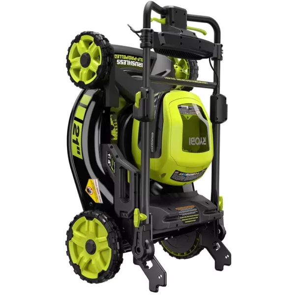 RYOBI 21 in. 40-Volt Lithium-Ion Brushless Cordless Walk Behind Self-Propelled Mower with 7.5 Ah Battery/Charger Included