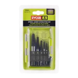 RYOBI Spiral Screw Extractor Set (5-Piece)