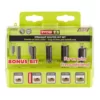 RYOBI Straight Router Bit Set (5-Piece)