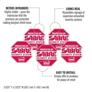 SABRE Security Decals (5-Pack)