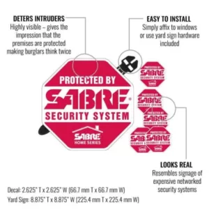 SABRE Home Security Sign