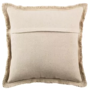 Safavieh Metallic Grid Silvery-Moss Solid Down Alternative 20 in. x 20 in. Throw Pillow