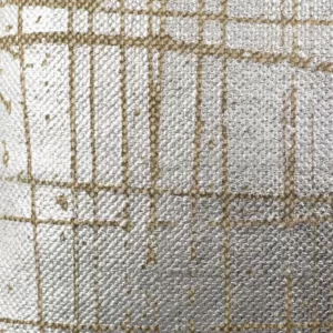 Safavieh Metallic Grid Silvery-Moss Solid Down Alternative 20 in. x 20 in. Throw Pillow