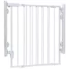 Safety 1st Ready to Install 28 in. Top of Stairs Child Safety Gate in White