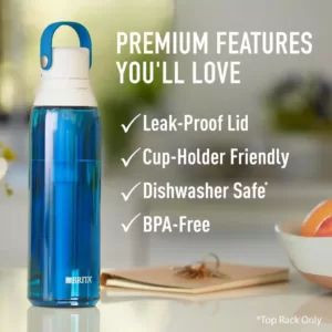 Brita Premium 26 oz. Sapphire Filtering Water Bottle, BPA Free