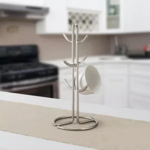 Home Basics Satin Nickel Mug Tree