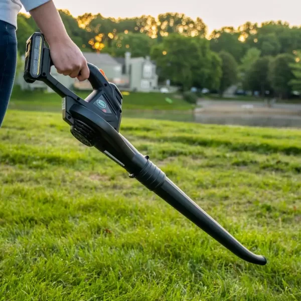 Scotts 20-Volt 130 MPH 98 CFM Cordless Leaf Blower, 2.0Ah Battery and Fast Charger Included