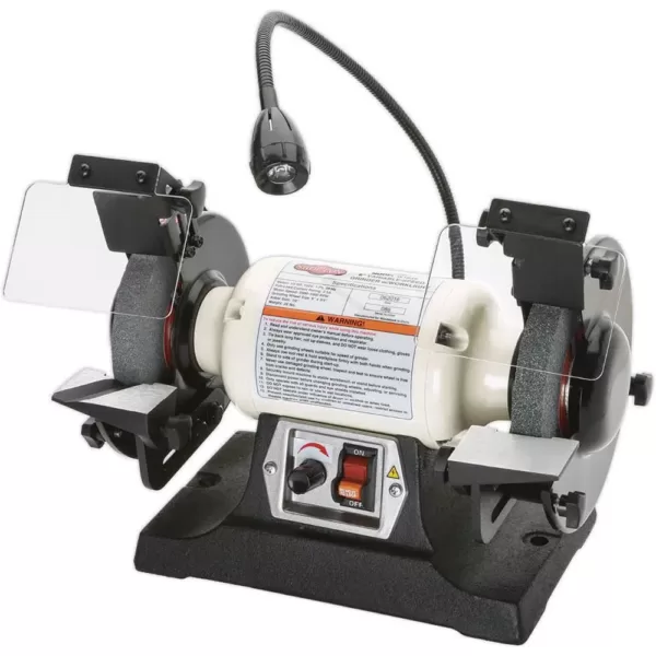 Shop Fox 6 in. Variable-Speed Grinder with Worklight