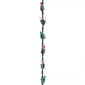 Sienna 100-Light Clear and Green Shimmering Christmas Garland Mini Lights with 9 ft. Green Wire