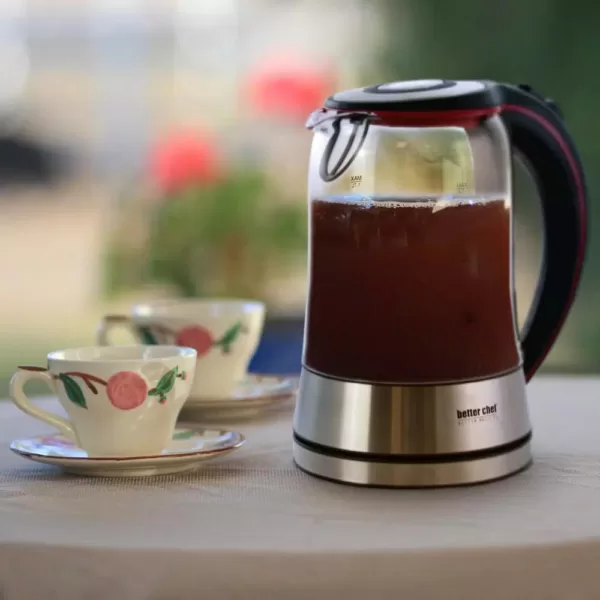 Better Chef 7-Cup Glass and Stainless Steel Cordless Electric Tea Kettle