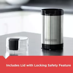 BLACK+DECKER 4 oz. Silver Coffee Grinder