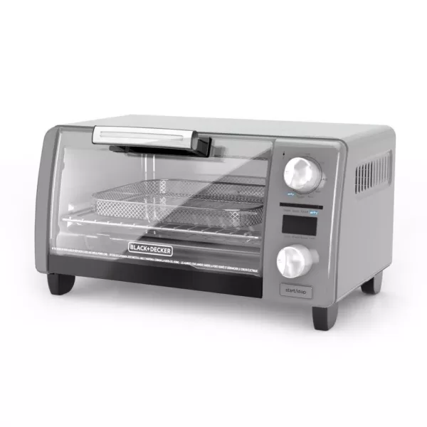 BLACK+DECKER Crisp 'n Bake 4-Slice Silver Countertop Oven