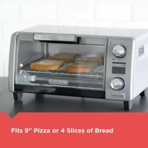 BLACK+DECKER Crisp 'n Bake 4-Slice Silver Countertop Oven