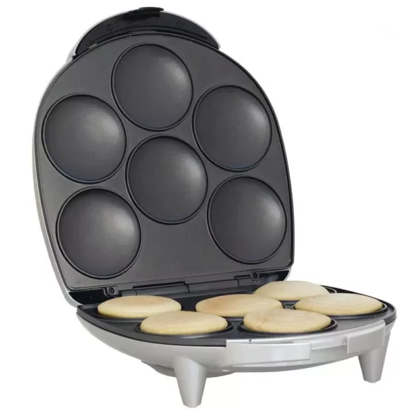 Brentwood Appliances Silver Nonstick Arepa Maker (6-Piece)