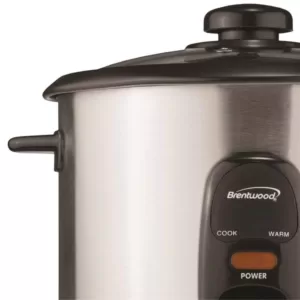 Brentwood 10-Cup Silver Rice Cooker