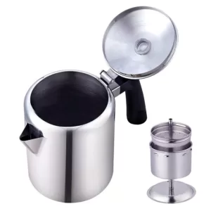 Cook N Home 8-Cup Stainless Steel Stovetop Tea Coffee Percolator Pot Kettle