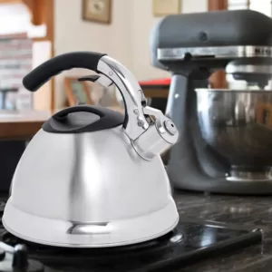 Creative Home Avalon 12-Cup Stovetop Tea Kettle in Silver