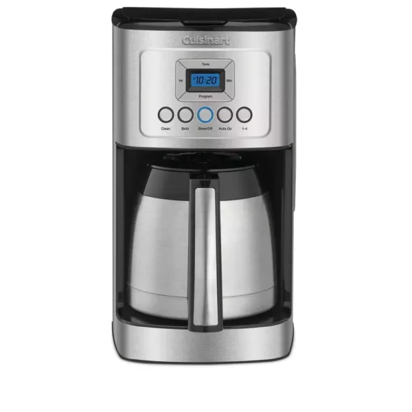 Cuisinart 12-Cup Programmable Silver Coffee Maker with Built-In Timer