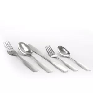 Gibson Home Abbeville 61-Piece Flatware Set with Wire Caddy (Service for 12)