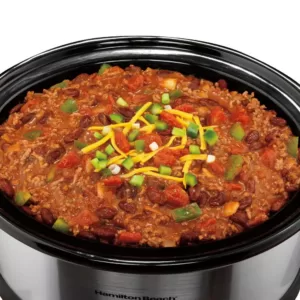 Hamilton Beach 6 Qt. Programmable Silver Slow Cooker with Temperature Settings