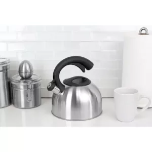 Home Basics 10.5-Cup Stainless Steel Tea Kettle