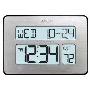 La Crosse Technology Atomic Full Calendar Digital Clock with Extra Large Digits - Perfect Gift for the Elderly