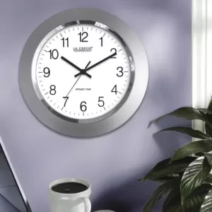 La Crosse Technology 14 in. Atomic Analog Wall Clock