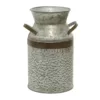 LITTON LANE 8 in. x 12 in. Farmhouse Galvanized Iron Milk Can