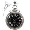 LITTON LANE 22 in. x 16 in. Vintage Pocket-Watch-Style Suspended Wall Clock