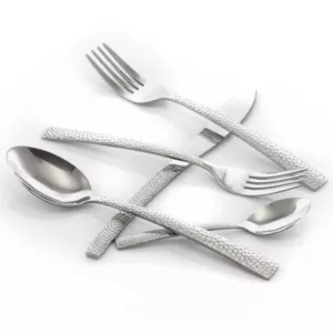 MegaChef Baily 20-Piece Silver Stainless Steel Flatware Set (Service for 4)