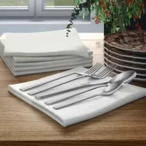 MegaChef Cravat 20-Piece Silver Stainless Steel Flatware Set (Service for 4)