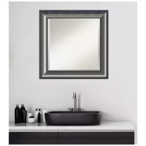 Amanti Art Quicksilver Scoop 25.75 in. x 25.75 in. Bathroom Vanity Wall Mirror