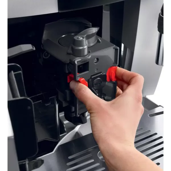 DeLonghi Magnifica Fully Automatic Stainless Steel Espresso Machine with Manual Cappuccino Maker System