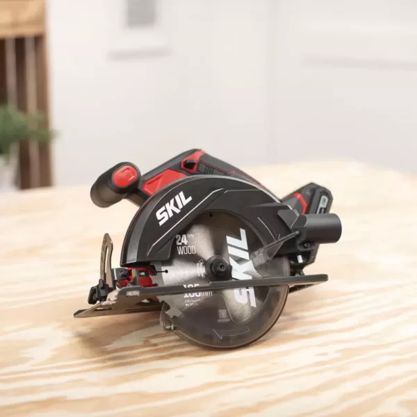 Skil PWRCORE 20-Volt Lithium Cordless 6-1/2 in. Circular Saw Kit