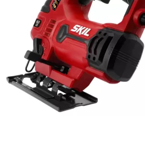 Skil 6 Amp Corded Electric Orbital Jigsaw with Built-In Halo Light and 2 Blades