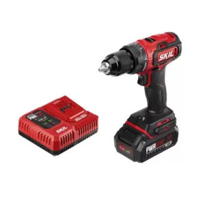 Skil PWRCore 20-Volt Brushless Cordless 1/2 in. Drill Driver Kit Plus 2.0Ah Lithium-Ion Battery (USB) Plus PWRJump Charger