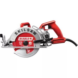 SKILSAW 15 Amp Corded Electric 7-1/4 in. Magnesium Worm Drive Circular Saw with 24-Tooth Carbide Tipped Diablo Blade