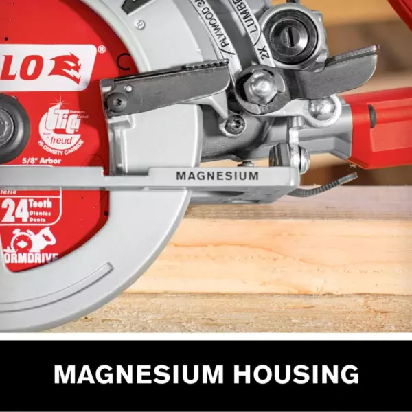 SKILSAW 15 Amp Corded Electric 7-1/4 in. Magnesium Worm Drive Circular Saw with 24-Tooth Carbide Tipped Diablo Blade