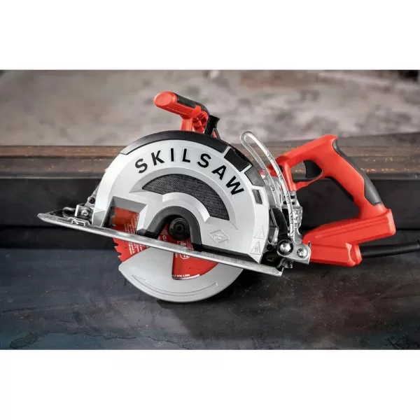 SKILSAW 15 Amp Corded Electric 8 in. OUTLAW Worm Drive Saw for Metal with 42-Tooth Diablo Cermet-Tipped Blade