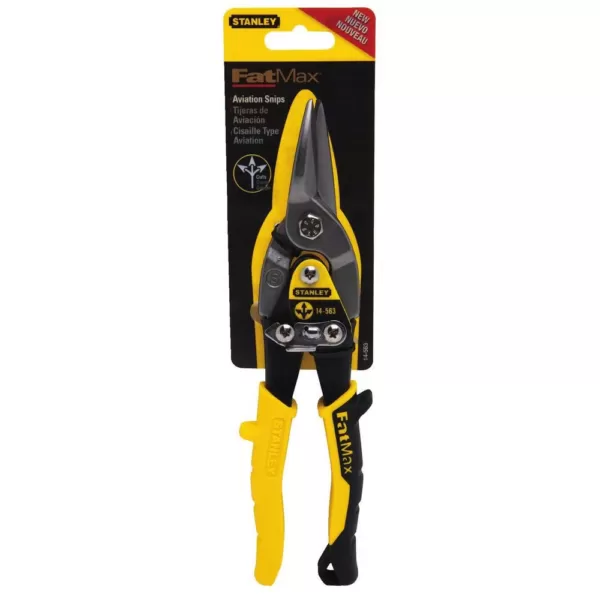 Stanley 10 in. FatMax Straight Cut Compound Action Aviation Snip