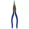 Southwire 8 in. Heavy-Duty Long-Nose Pliers with Side Cutter, Stripper and Dipped Handles