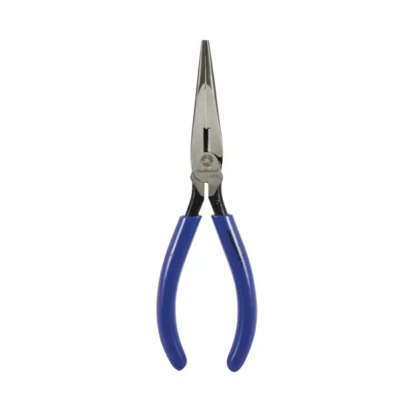 Southwire 7 in. Long-Nose Pliers with Side Cutter and Dipped Handles