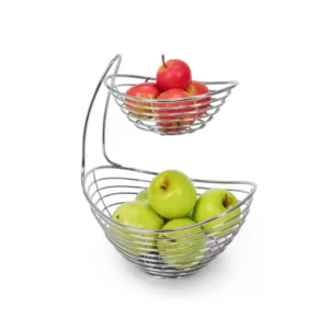 Spectrum Opus Arched 2-Tier Chrome Server Basket