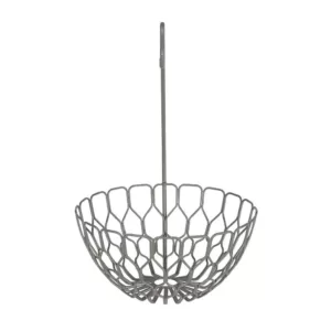 Spectrum 16.25 in. H x 10.75 in. W x 11 in. D Honeycomb Gray Fruit Basket Banana Hanger Tree