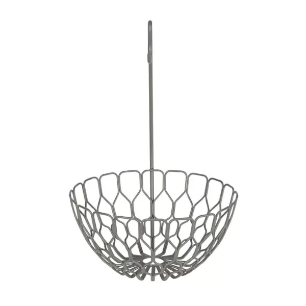 Spectrum 16.25 in. H x 10.75 in. W x 11 in. D Honeycomb Gray Fruit Basket Banana Hanger Tree