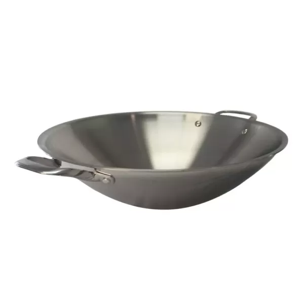 SPT 16.5 in. Stainless Steel Wok with Lid (Induction Ready)