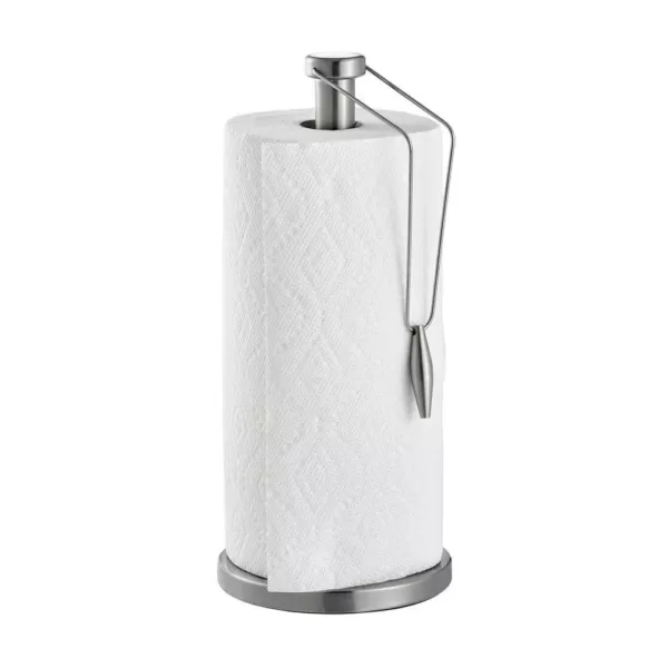 Alpine Industries Free Standing Stainless Steel Non-Slip Base Paper Towel Holder