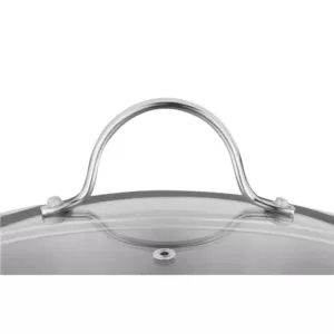 BergHOFF Essentials Comfort 3.3 qt. Round Stainless Steel Casserole Dish with Glass Lid